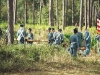 A lull in the fighting allows Dade\'s troops to create a small pine fort